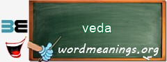 WordMeaning blackboard for veda